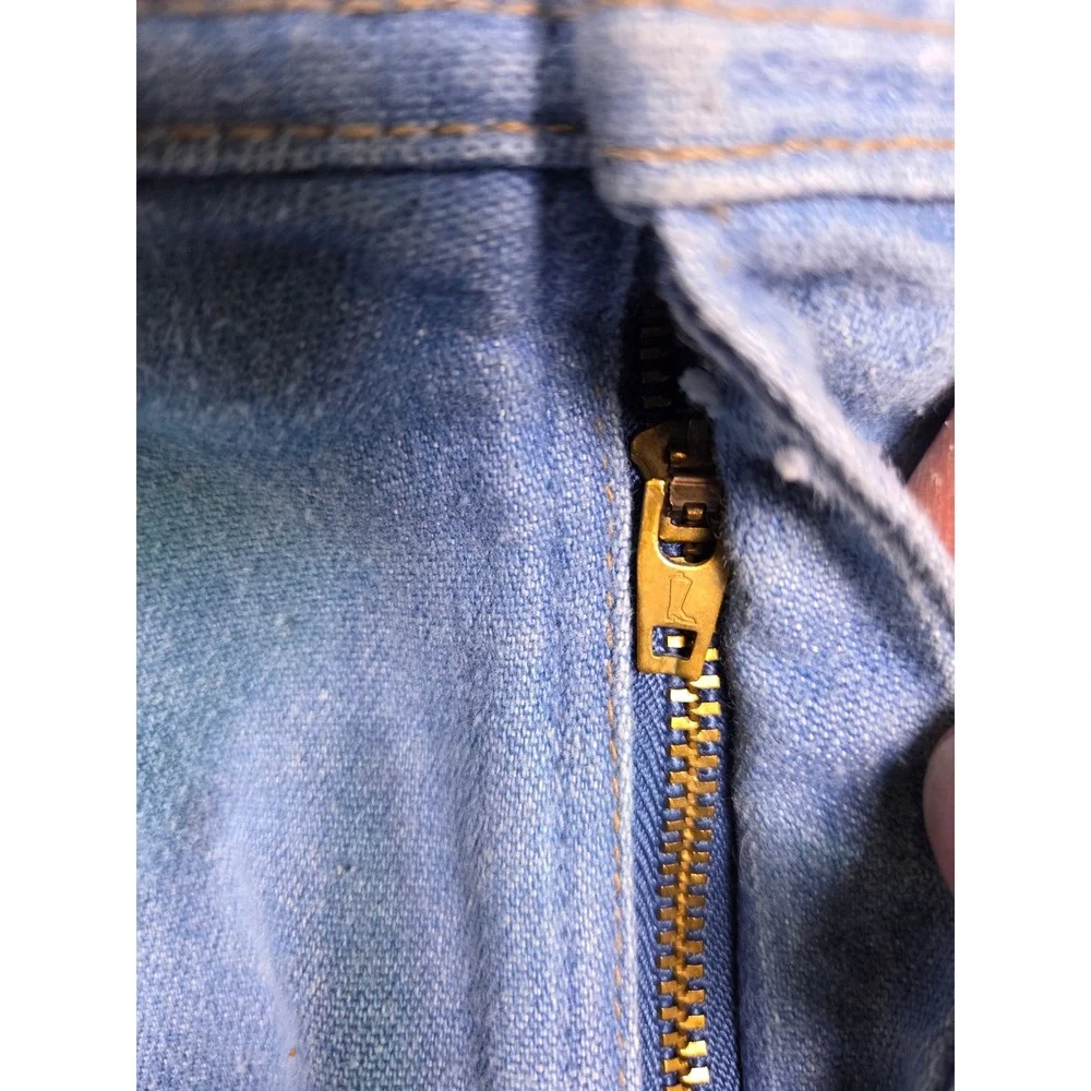 Vintage Wrangler Denim Jeans Mens 40x30 Blue Light Wash Made in USA 80495LB - Picture 4 of 11